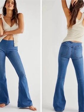 NWT We The Free Penny Pull-On Flare Jeans 26